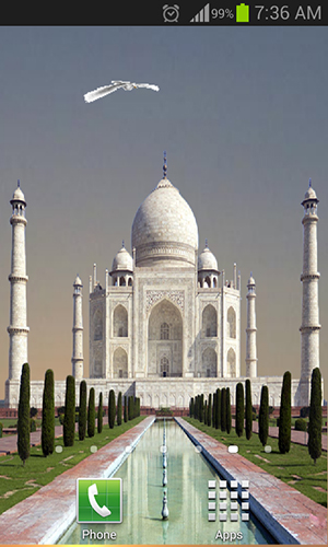 Скриншот экрана Taj Mahal на телефоне и планшете.