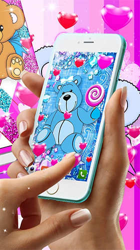 Скриншот экрана Teddy bear by High quality live wallpapers на телефоне и планшете.