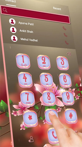 Скриншот экрана Transparent sakura на телефоне и планшете.