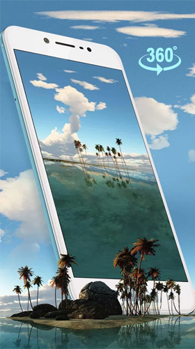 Скриншот экрана Tropical island 3D на телефоне и планшете.