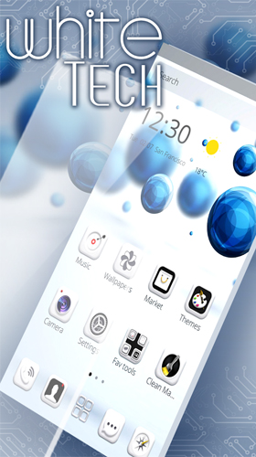 Скриншот экрана White tech на телефоне и планшете.