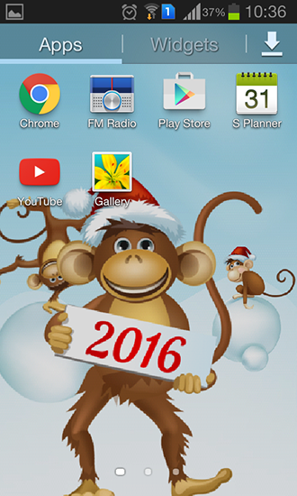 Скачать Year of the monkey - бесплатные живые обои для Андроида на рабочий стол.