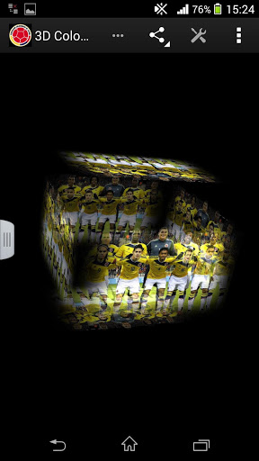 Скриншот экрана 3D Colombia football на телефоне и планшете.