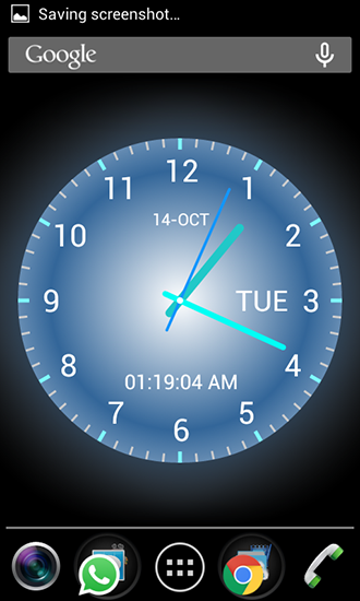 Скриншот экрана Analog clock на телефоне и планшете.