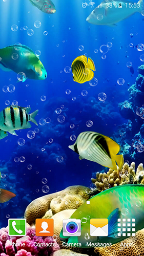 Скриншот экрана Aquarium by Top Live Wallpapers на телефоне и планшете.