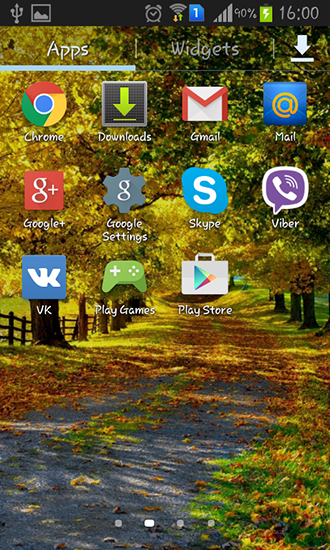 Скриншот экрана Autumn by Best wallpapers на телефоне и планшете.