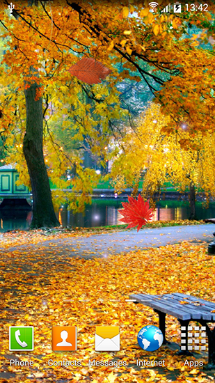 Скриншот экрана Autumn landscape на телефоне и планшете.