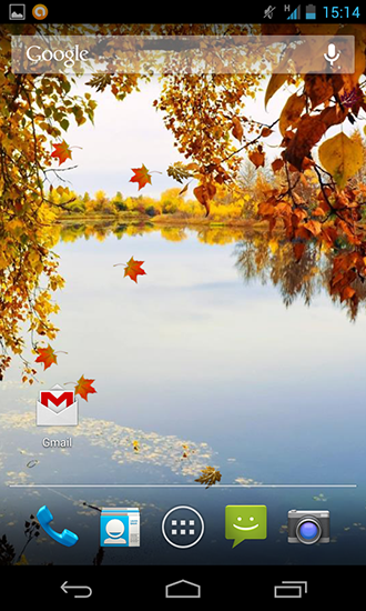 Скриншот экрана Autumn river HD на телефоне и планшете.