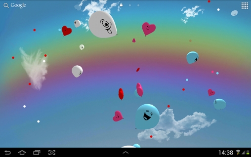 Скриншот экрана Balloons 3D на телефоне и планшете.