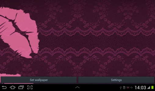 Скриншот экрана Black and pink на телефоне и планшете.