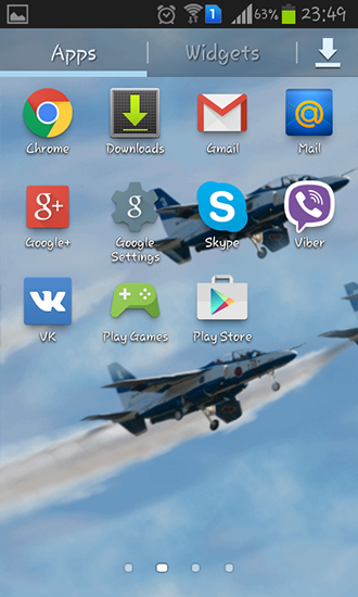 Скриншот экрана Blue impulse на телефоне и планшете.