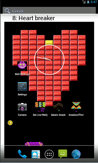 Скриншот экрана Bricks Pro на телефоне и планшете.
