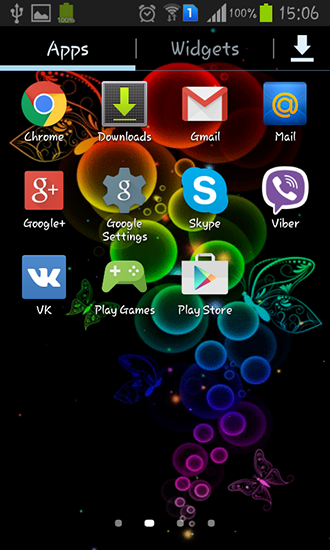 Скриншот экрана Bubble and butterfly на телефоне и планшете.