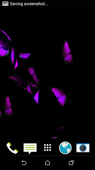 Скриншот экрана Butterfly 3D by Harvey Wallpaper на телефоне и планшете.