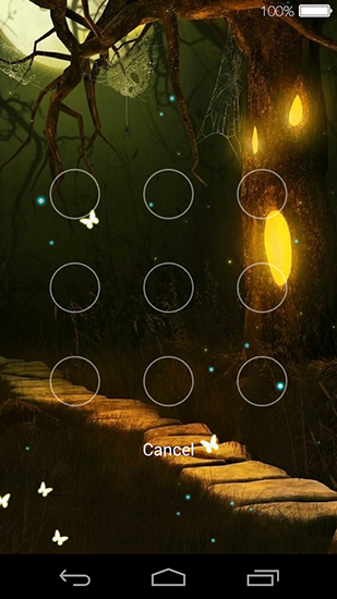 Скриншот экрана Butterfly locksreen на телефоне и планшете.