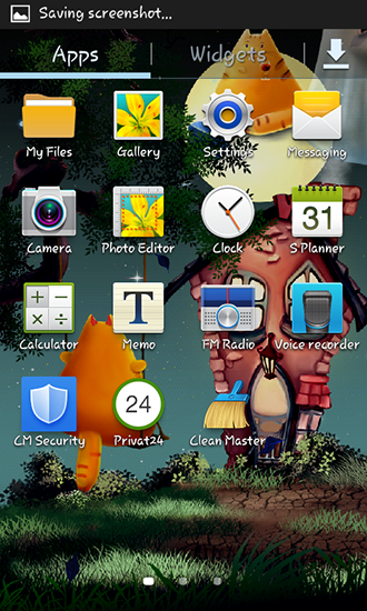 Скриншот экрана Cat Halloween на телефоне и планшете.