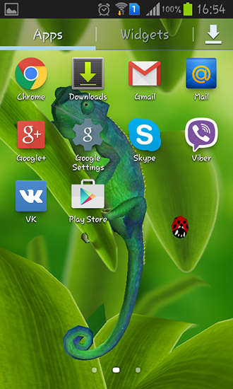 Скриншот экрана Chameleon 3D на телефоне и планшете.