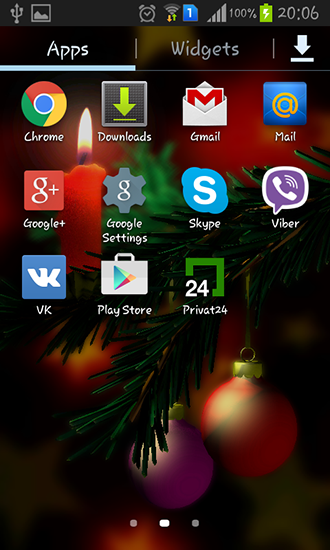 Скриншот экрана Christmas 3D на телефоне и планшете.