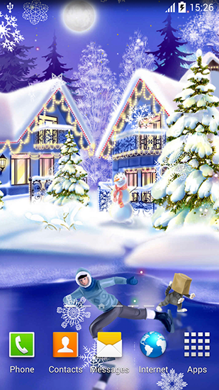 Скриншот экрана Christmas ice rink на телефоне и планшете.