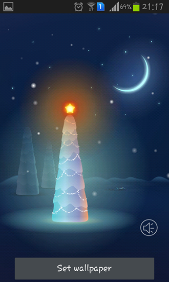 Скриншот экрана Christmas snow на телефоне и планшете.