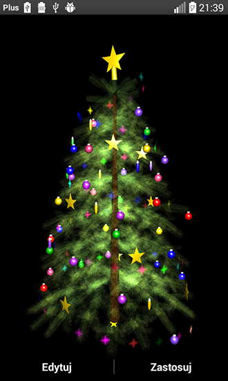 Скриншот экрана Christmas tree 3D by Zbigniew Ross на телефоне и планшете.