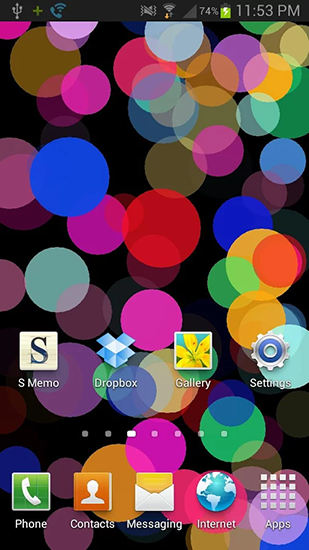 Скриншот экрана Circles на телефоне и планшете.
