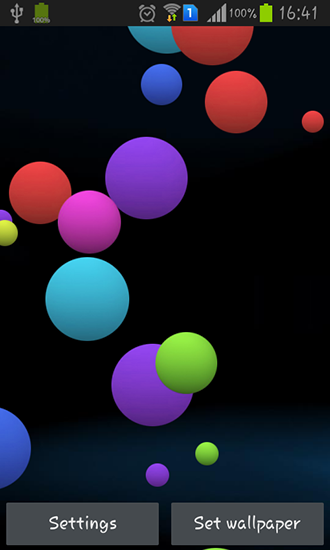 Скриншот экрана Colorful bubble на телефоне и планшете.
