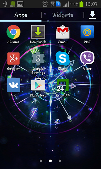 Скриншот экрана Cool clock на телефоне и планшете.