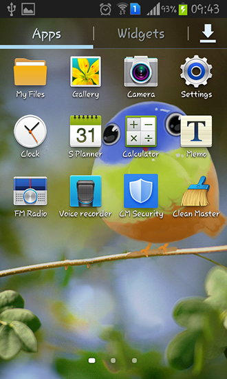 Скриншот экрана Cute bird на телефоне и планшете.