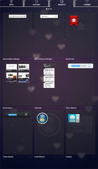 Скриншот экрана Cute wallpaper. Bokeh hearts на телефоне и планшете.