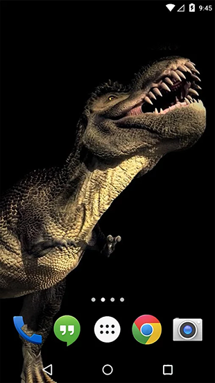 Скриншот экрана Dino T-Rex 3D на телефоне и планшете.