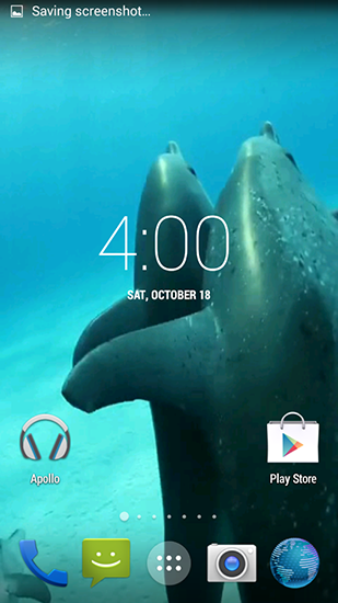 Скриншот экрана Dolphins HD на телефоне и планшете.