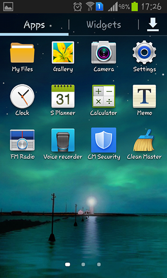 Скриншот экрана Dynamic Aurora на телефоне и планшете.