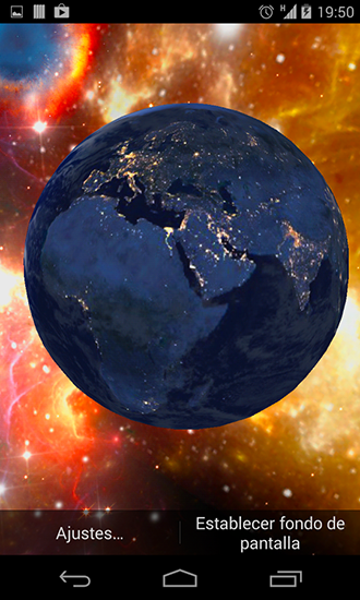 Скриншот экрана Earth 3D на телефоне и планшете.