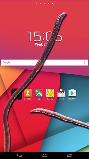 Скриншот экрана Earthworm in phone на телефоне и планшете.