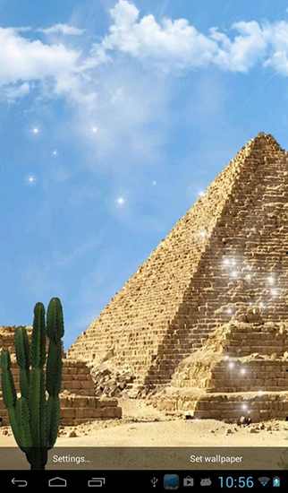 Скриншот экрана Egyptian pyramids на телефоне и планшете.