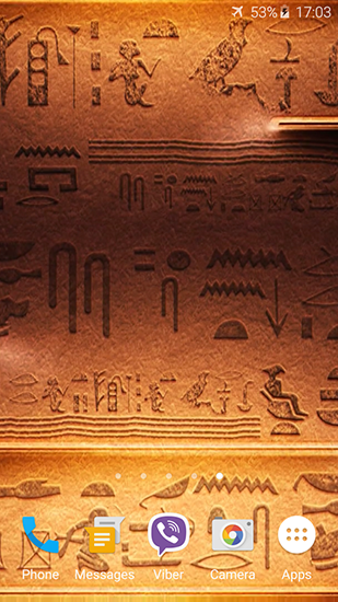Скриншот экрана Egyptian theme на телефоне и планшете.