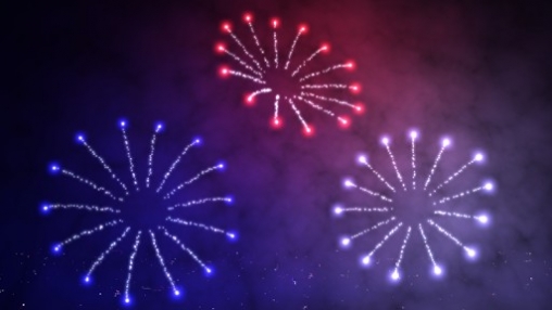 Скриншот экрана Fireworks deluxe на телефоне и планшете.