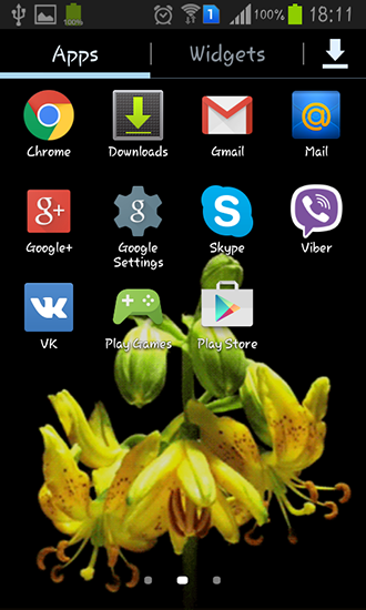 Скриншот экрана Flower bud на телефоне и планшете.