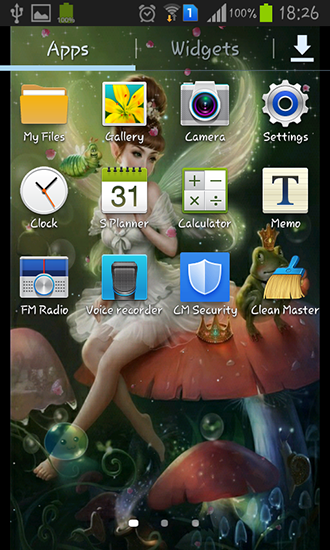 Скриншот экрана Flower fairy на телефоне и планшете.
