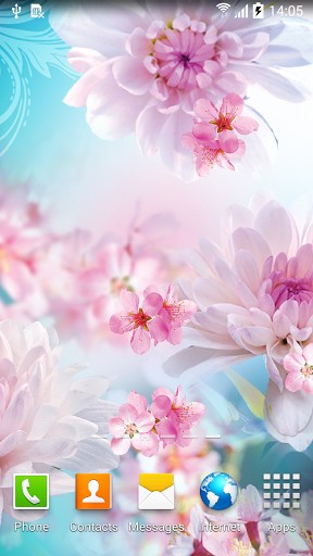 Скриншот экрана Flowers by Live wallpapers 3D на телефоне и планшете.