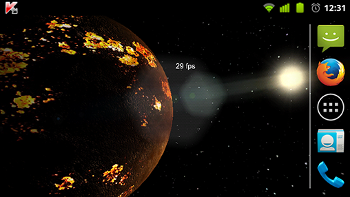 Скриншот экрана Foreign Planets 3D на телефоне и планшете.