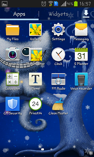 Скриншот экрана Funny Christmas kitten and his smile на телефоне и планшете.