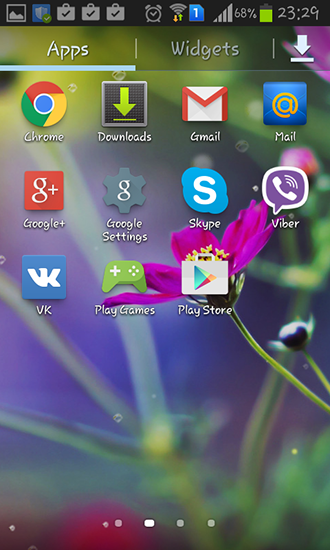 Скриншот экрана Funny rain на телефоне и планшете.