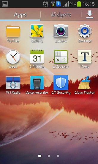 Скриншот экрана Gionee на телефоне и планшете.