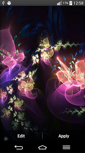 Glowing flowers by My Live Wallpaper