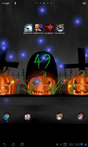 Скриншот экрана Halloween на телефоне и планшете.