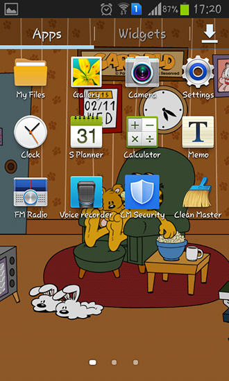 Скриншот экрана Home sweet: Garfield на телефоне и планшете.