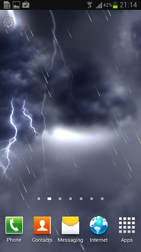Скриншот экрана Lightning storm на телефоне и планшете.