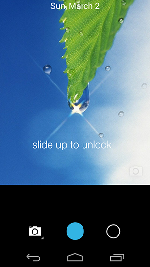 Скриншот экрана Lock screen на телефоне и планшете.